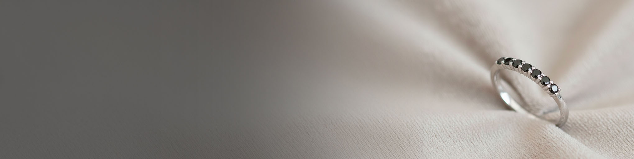 Alliances Diamant Noir Or Blanc