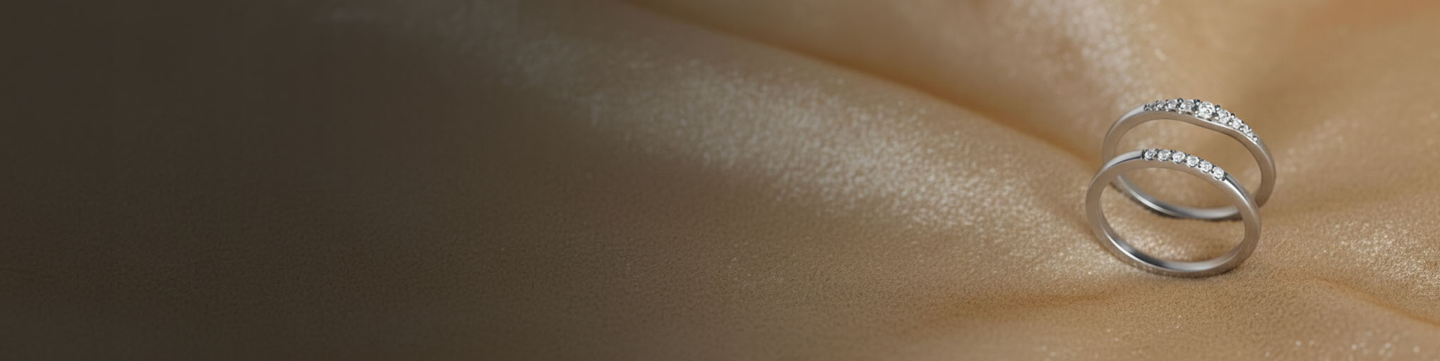 Alliances Diamant Or Blanc