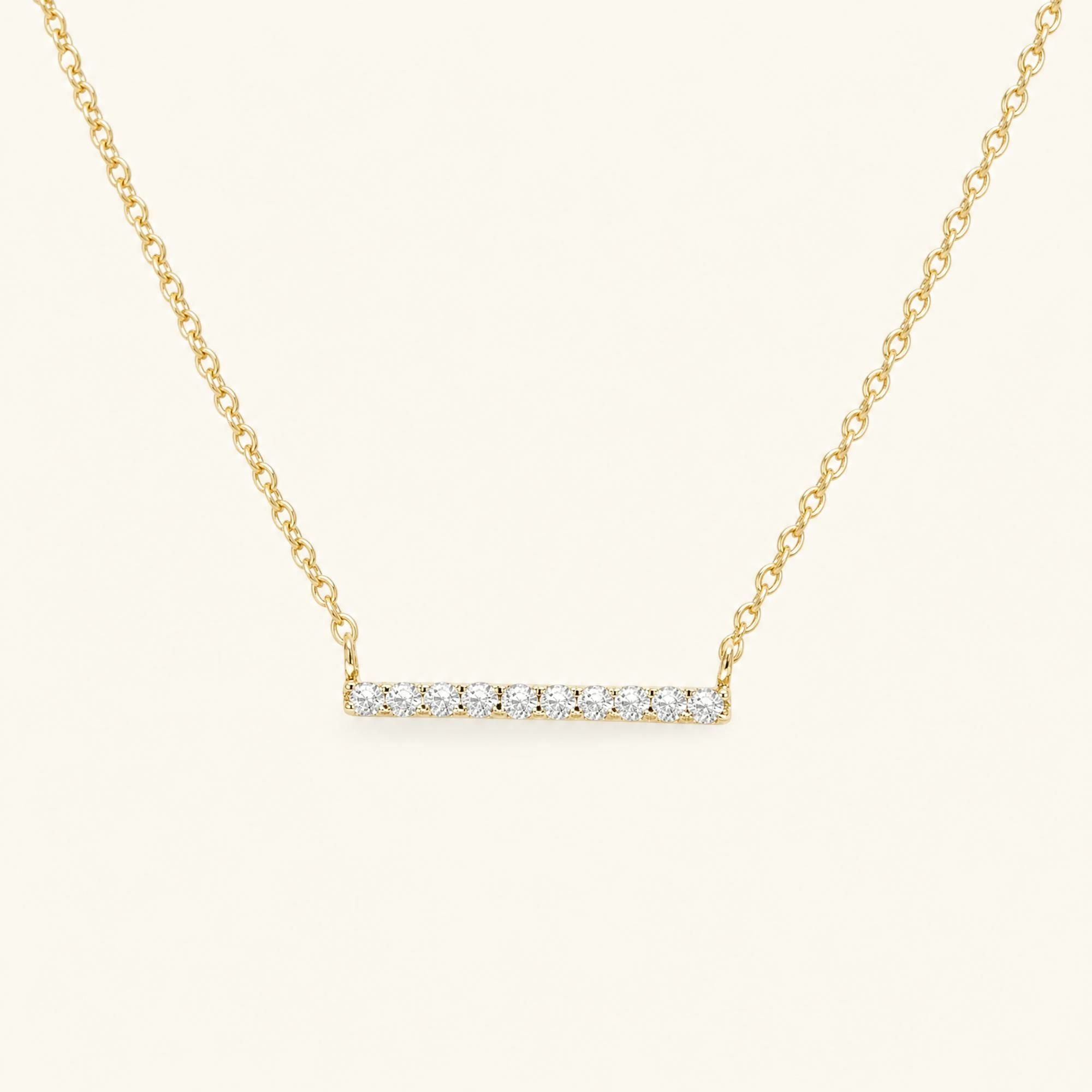 Ujala diamond necklace in yellow gold