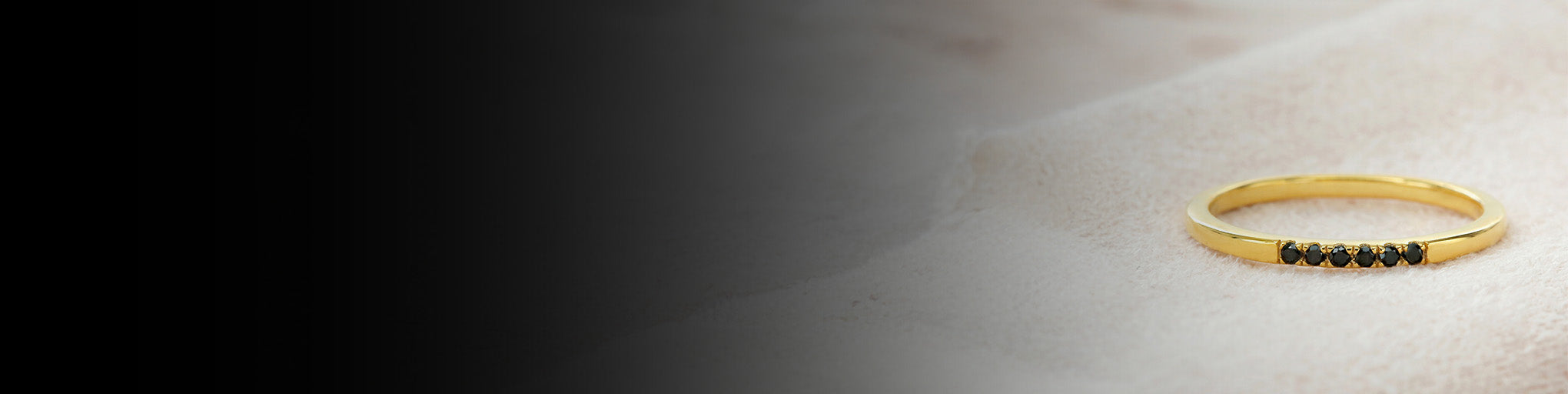 Bagues de Fiançailles Diamant Noir Or Jaune