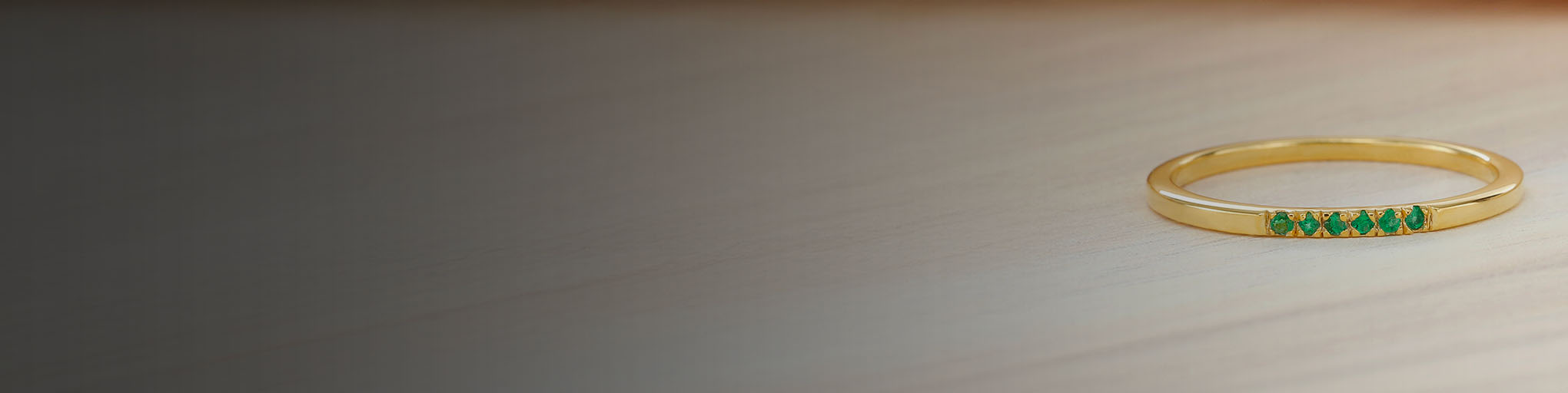 Bagues de Fiançailles Émeraude Or Jaune