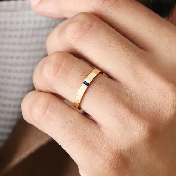 Men's Spahir Baguette Agni Ring