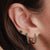 Boucles D'oreilles En Emeraude