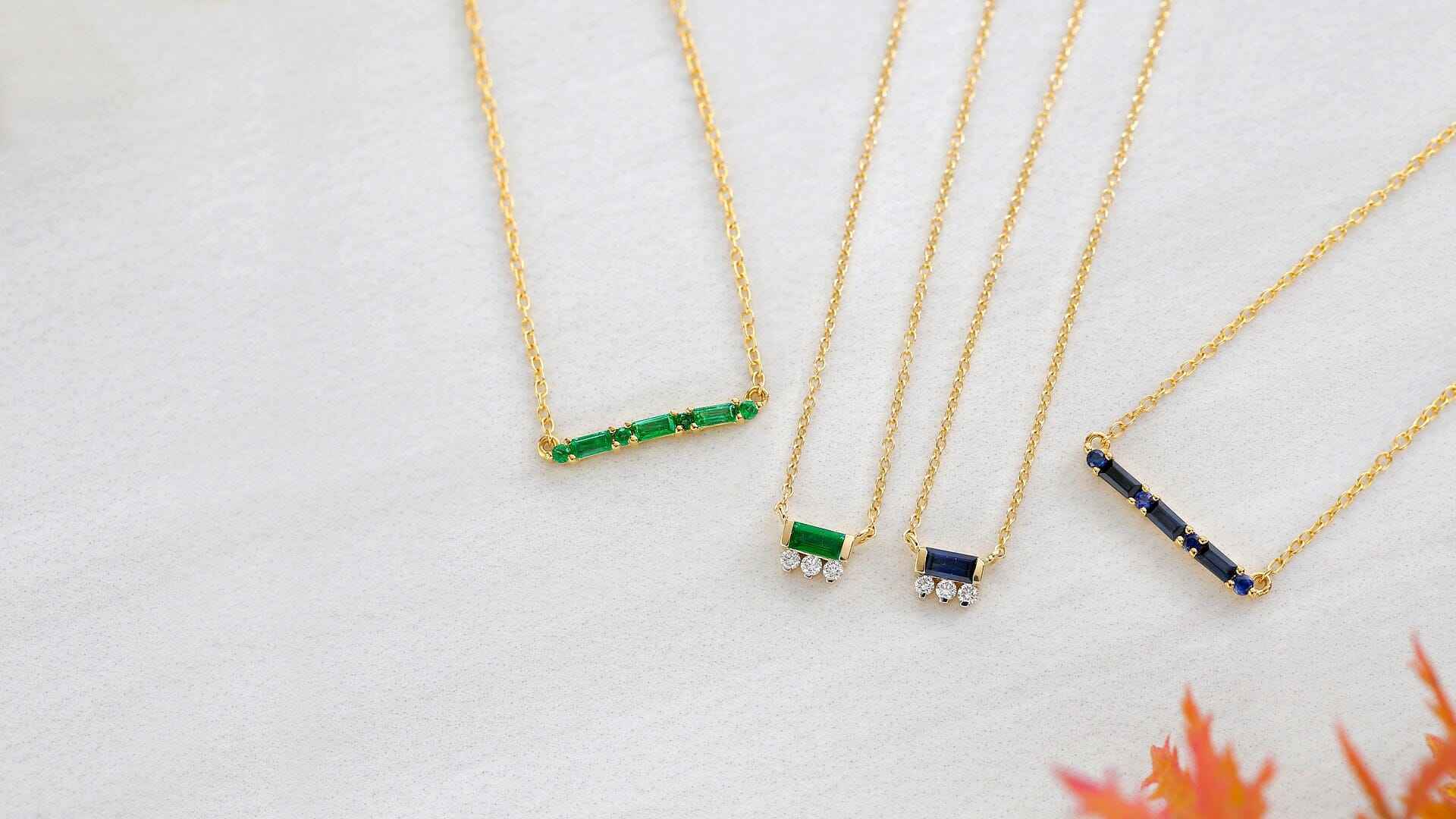 Collier Prana Bhagya Saphir Émeraude