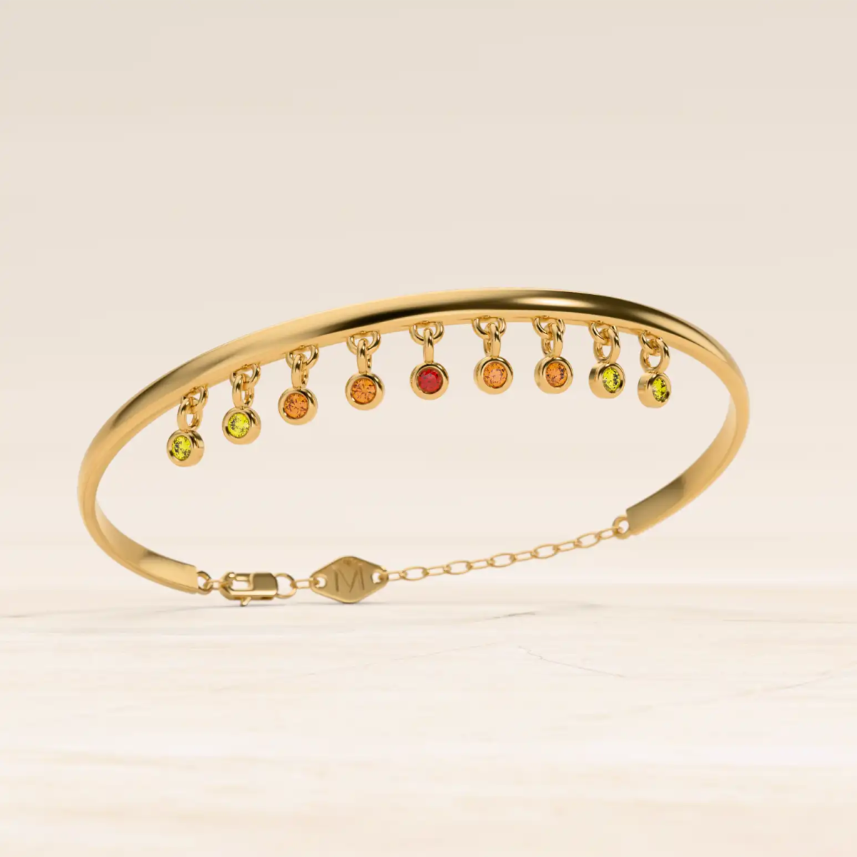 jonc saphir orange Megha