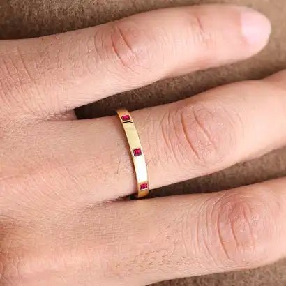 bague en Rubis Viyom or 18 carats pour homme