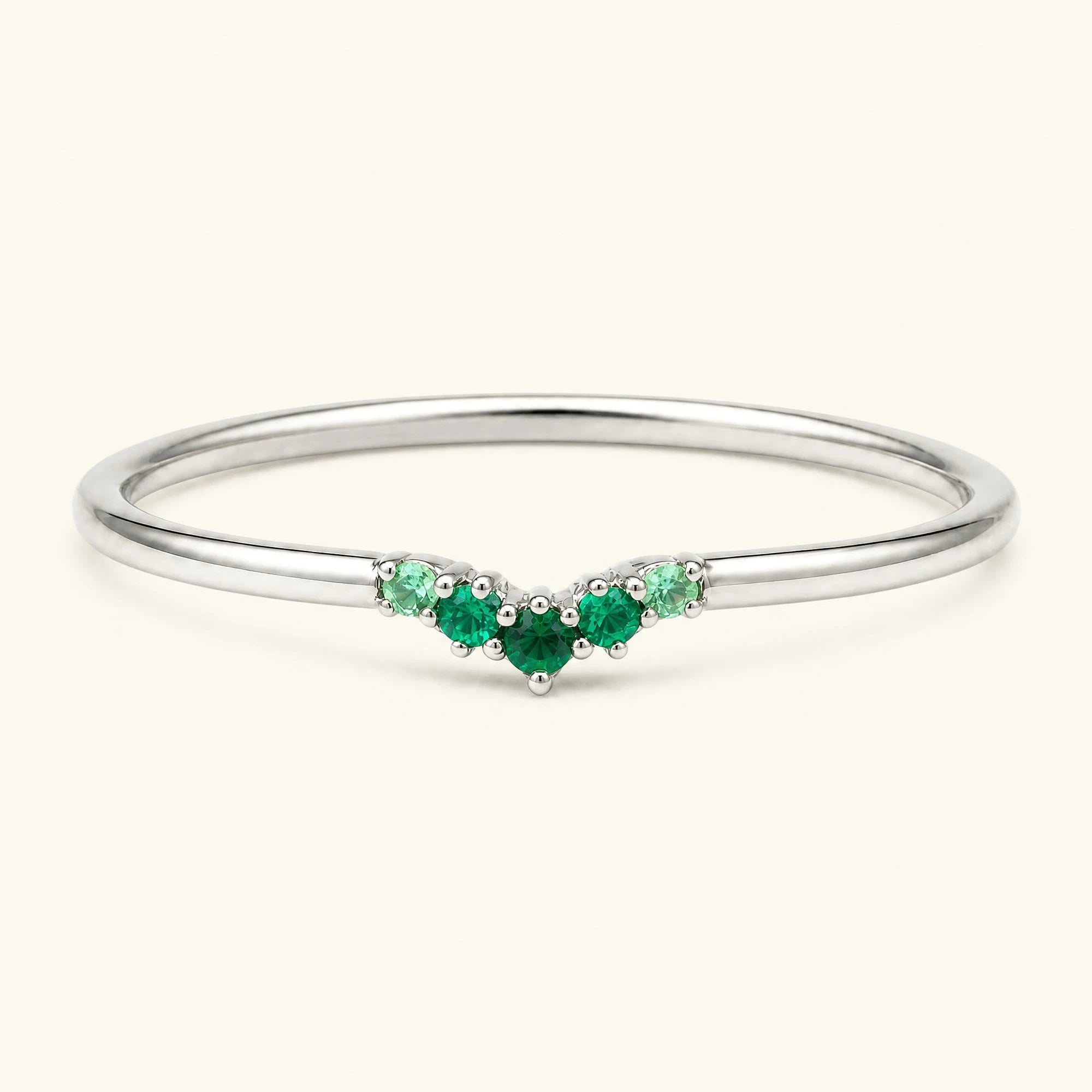 Anaya canopy ring 18K white gold