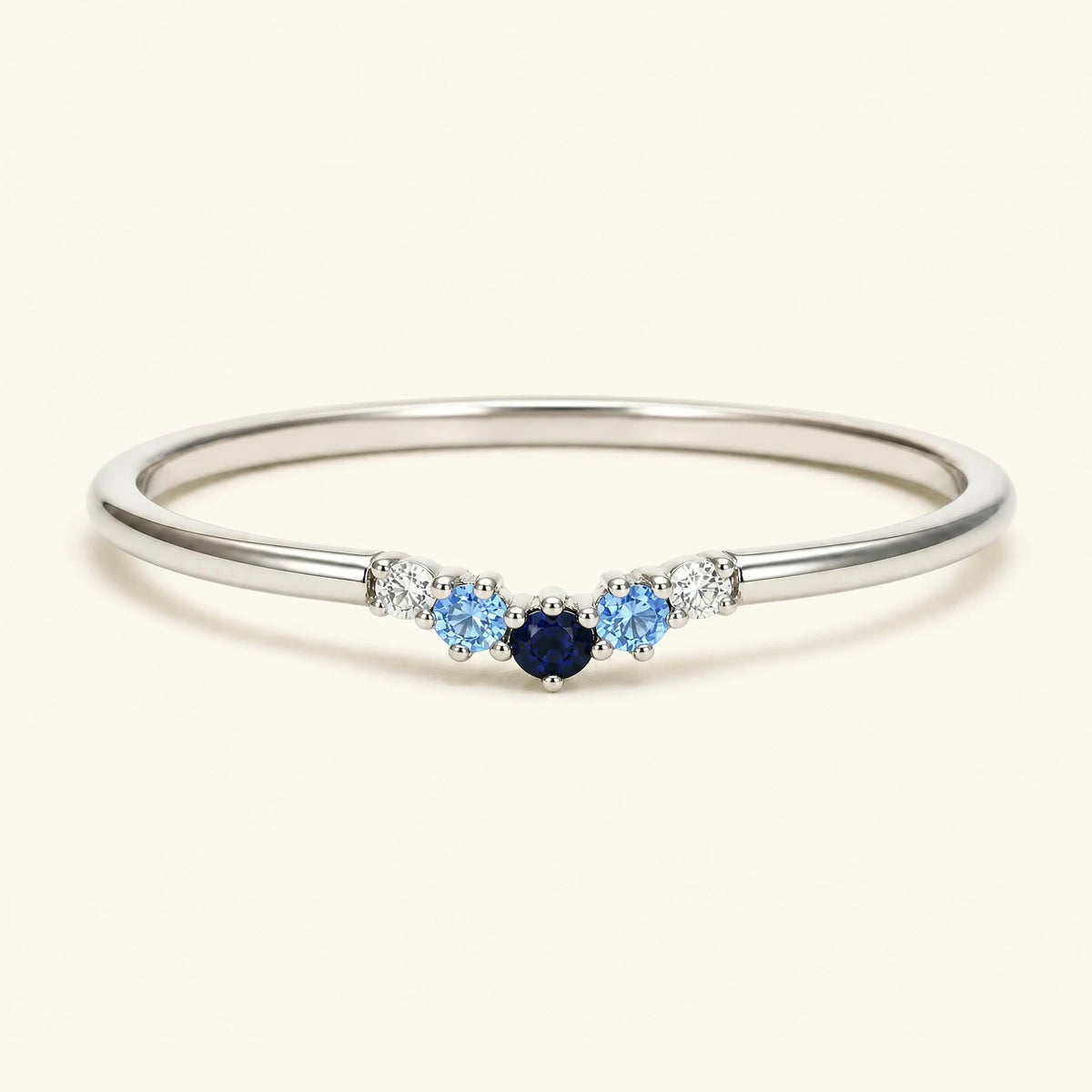 Anaya horizon ring 18K white gold