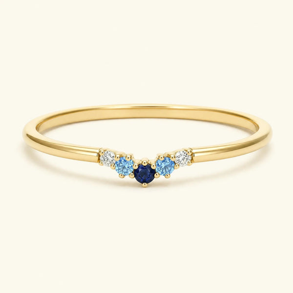 Anaya horizon ring 18K yellow gold
