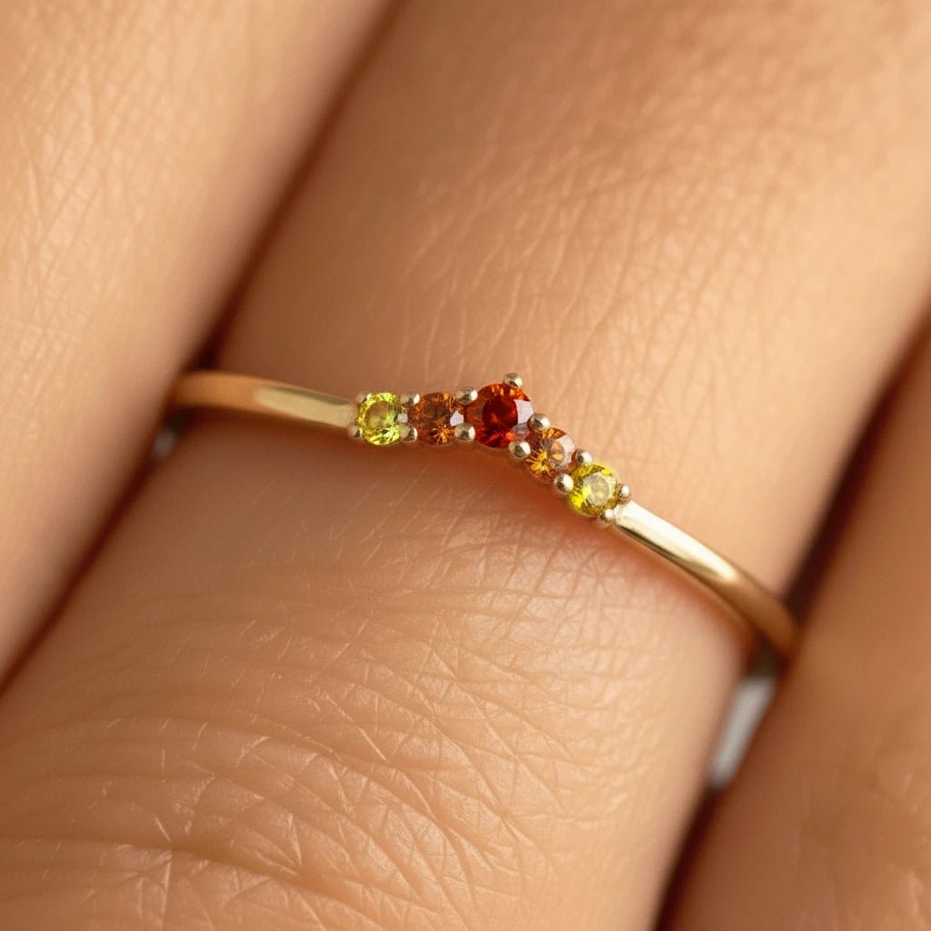 Anillo de zafiro Anaya Sunset