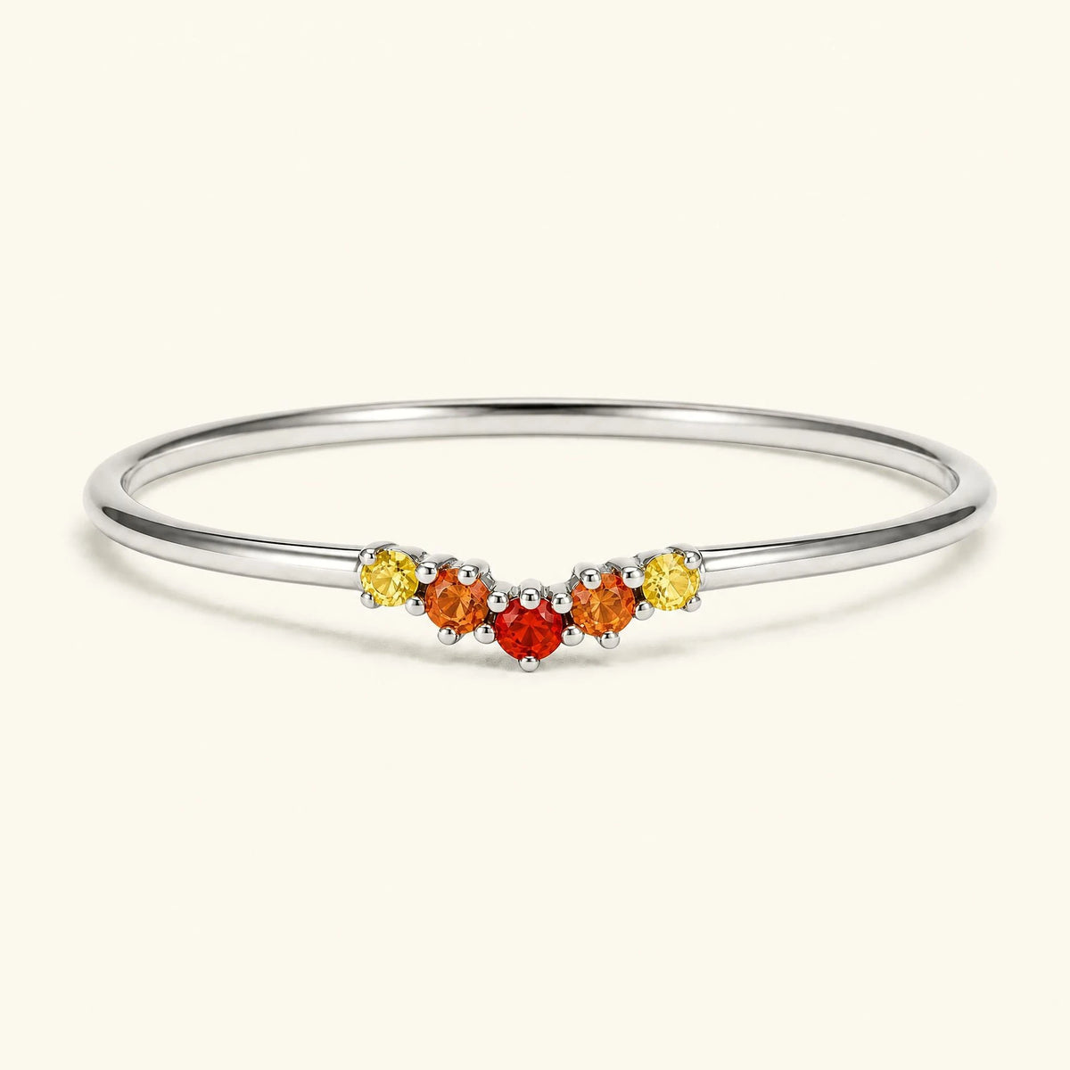 Anaya sunset ring 18K white gold