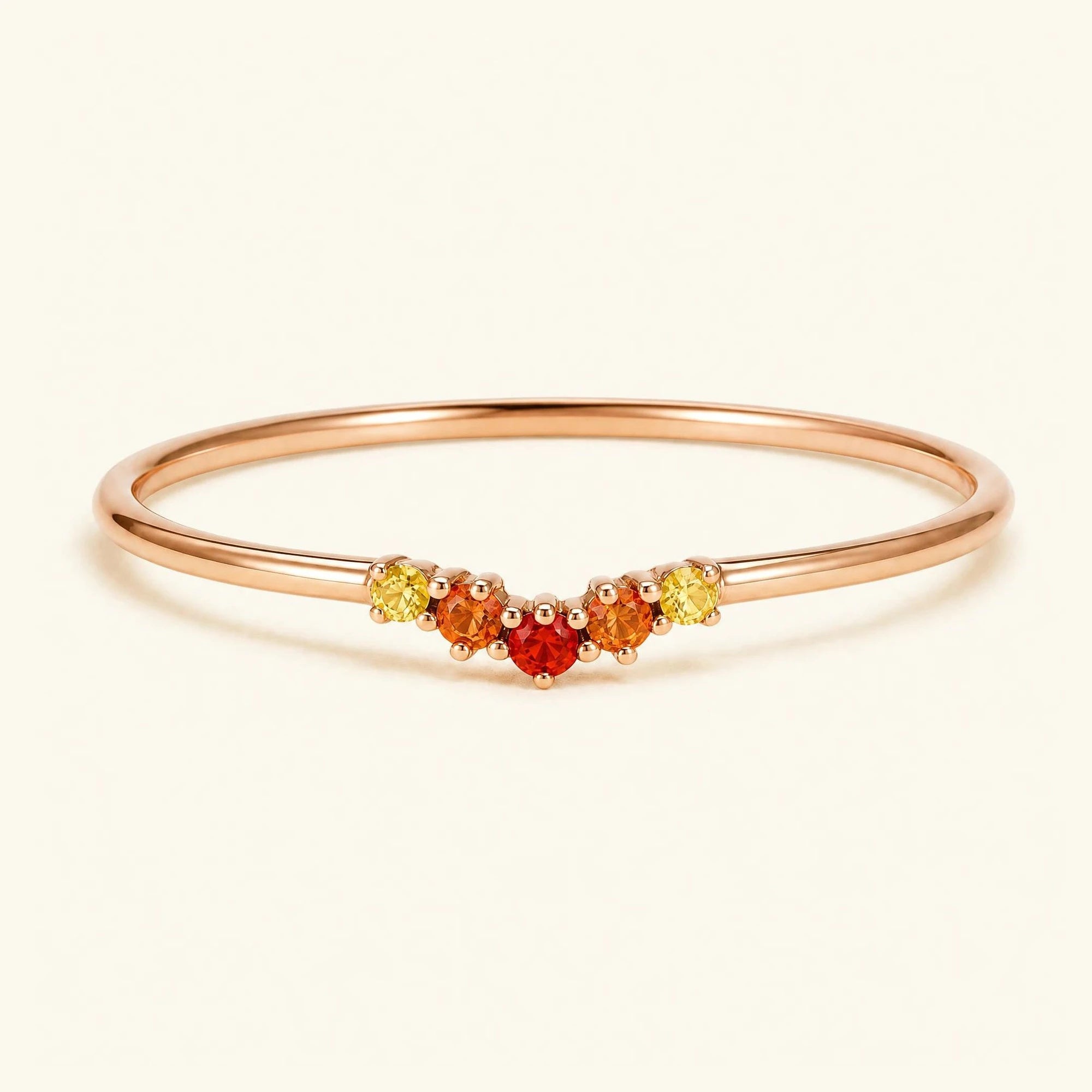 Anaya sunset ring 18K rose gold