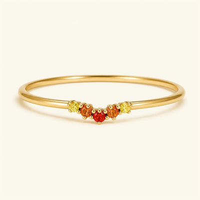 Anaya sunset 18K gold ring for women