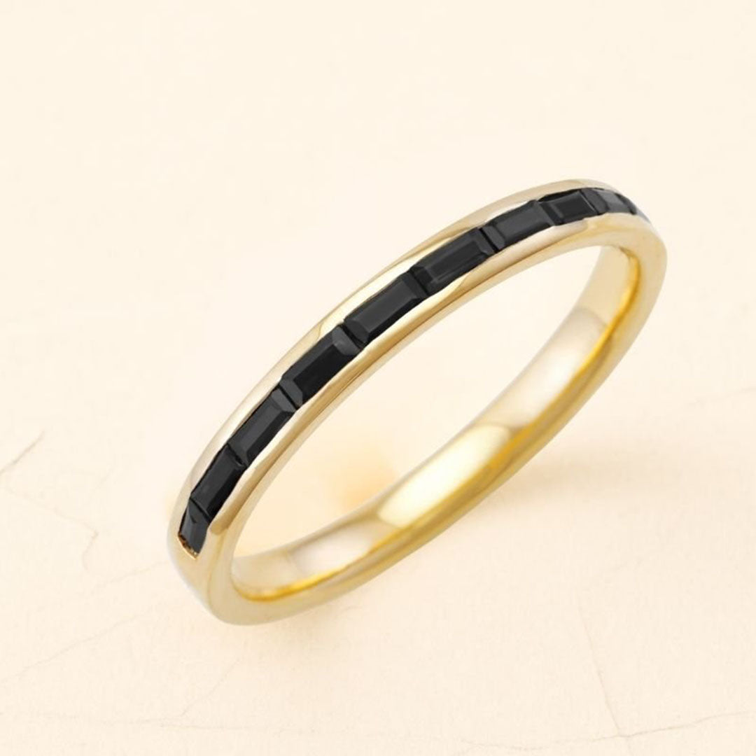 Bague Mangal pour homme en diamant noir