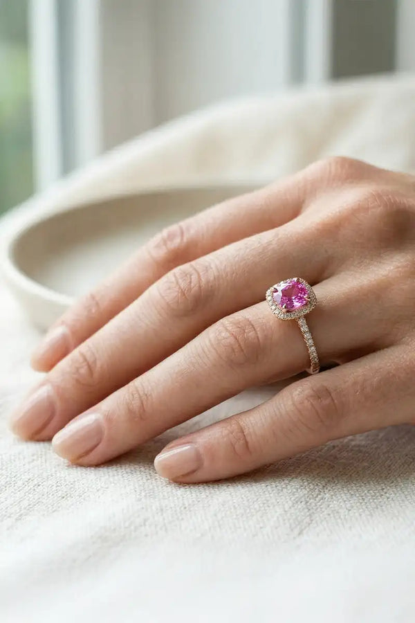 Pink Sapphire Engagement Ring: the Complete Guide