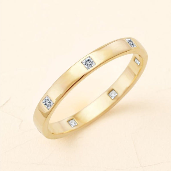 Viyom men's ring in diamond and 18-carat yellow gold