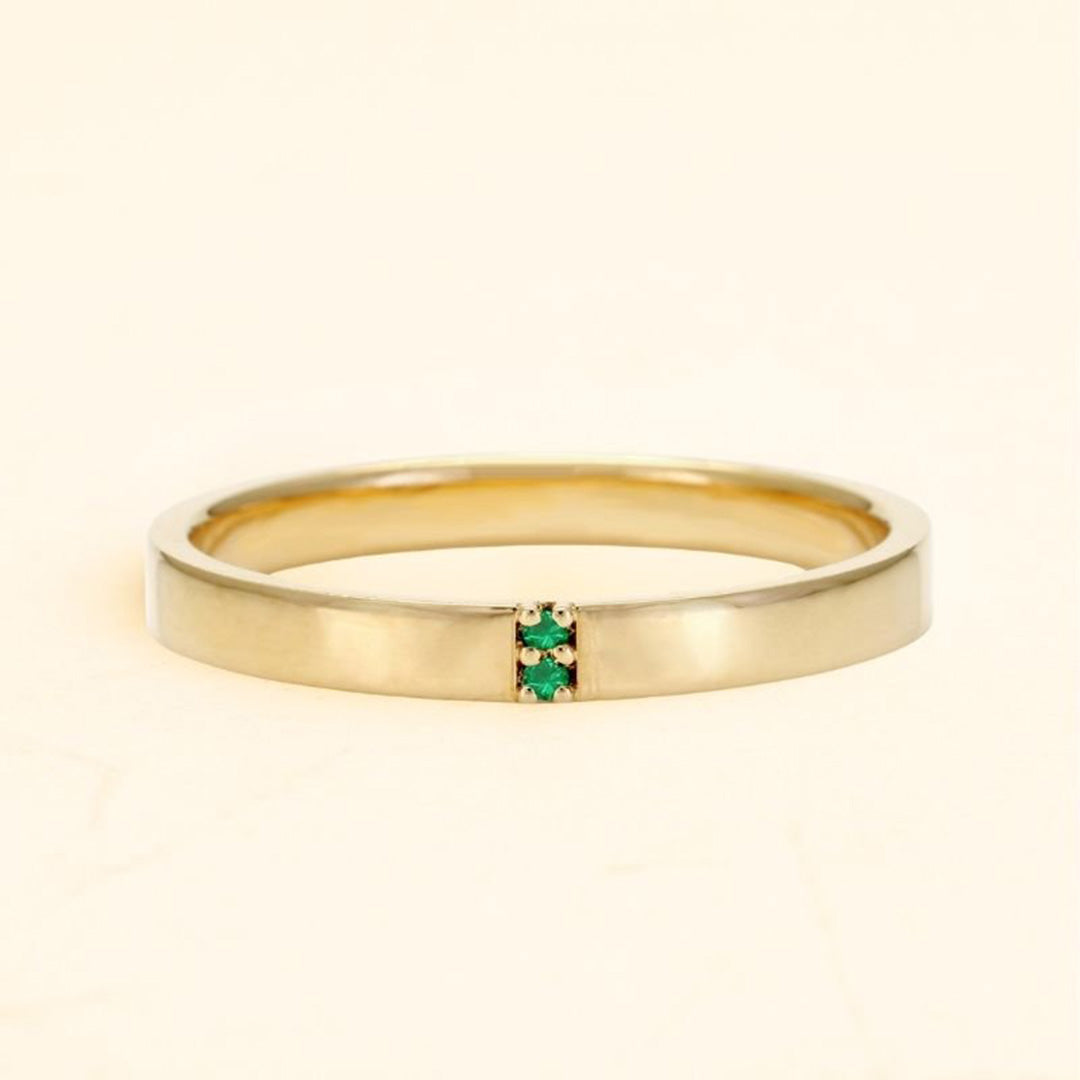 Bague Kabir en emeraude pour homme