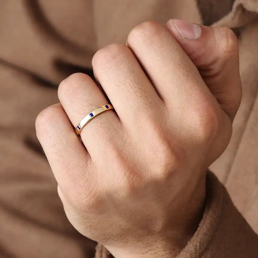 Bague saphir carrée Viyom