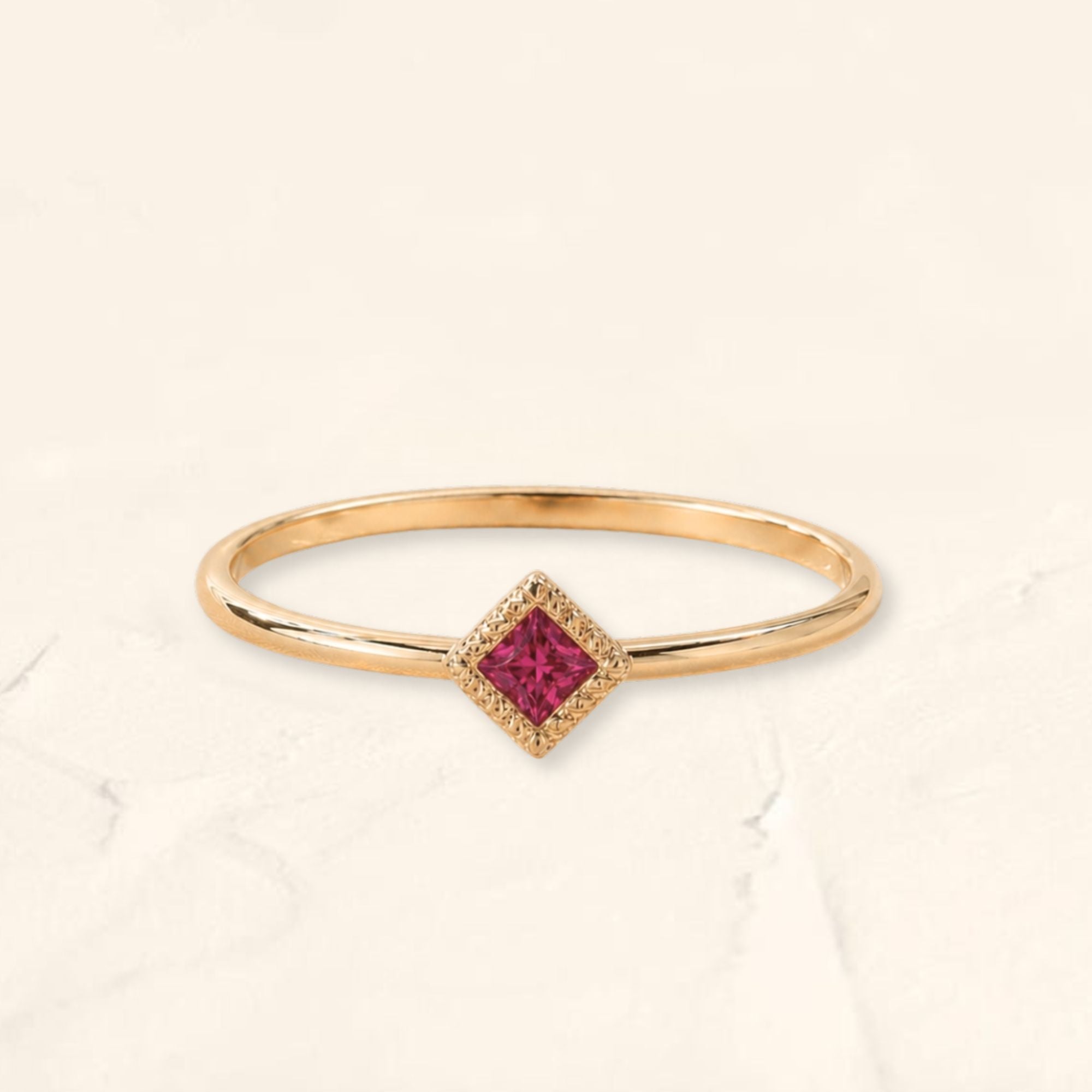 Indrani ruby ring in 18kt yellow gold