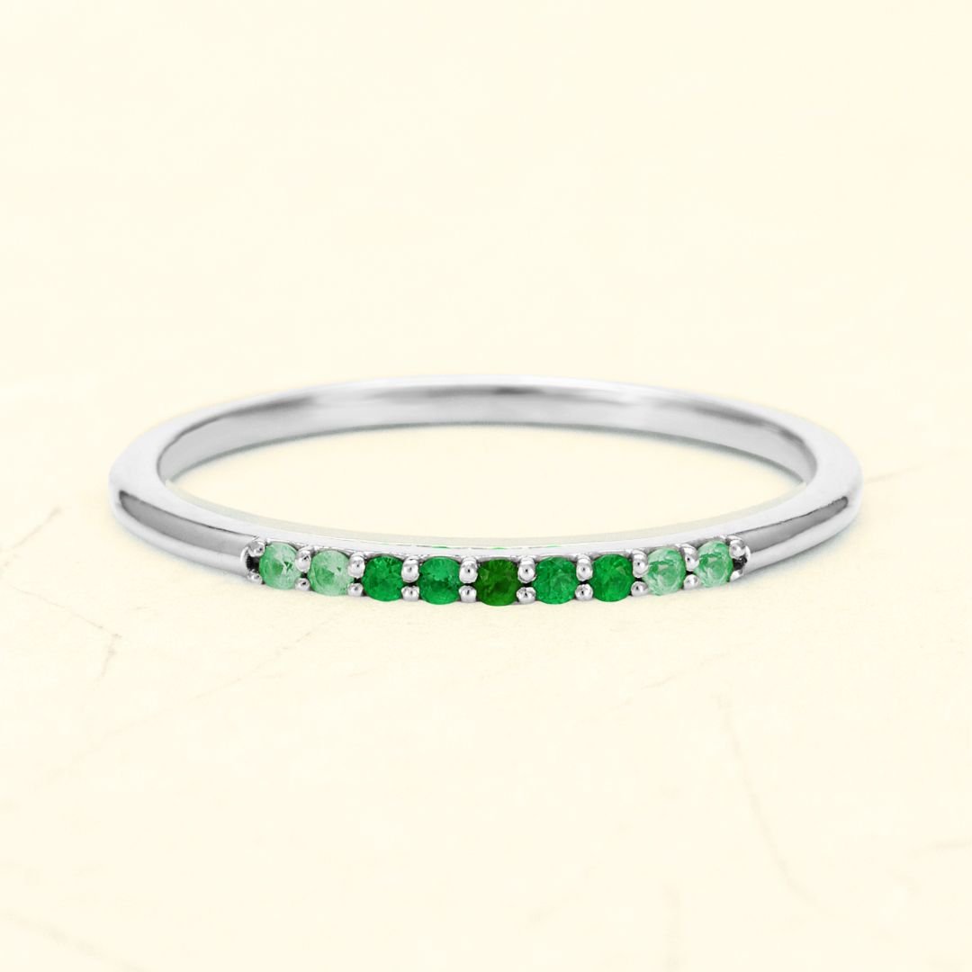 Bague kiran canope or blanc 18 carats
