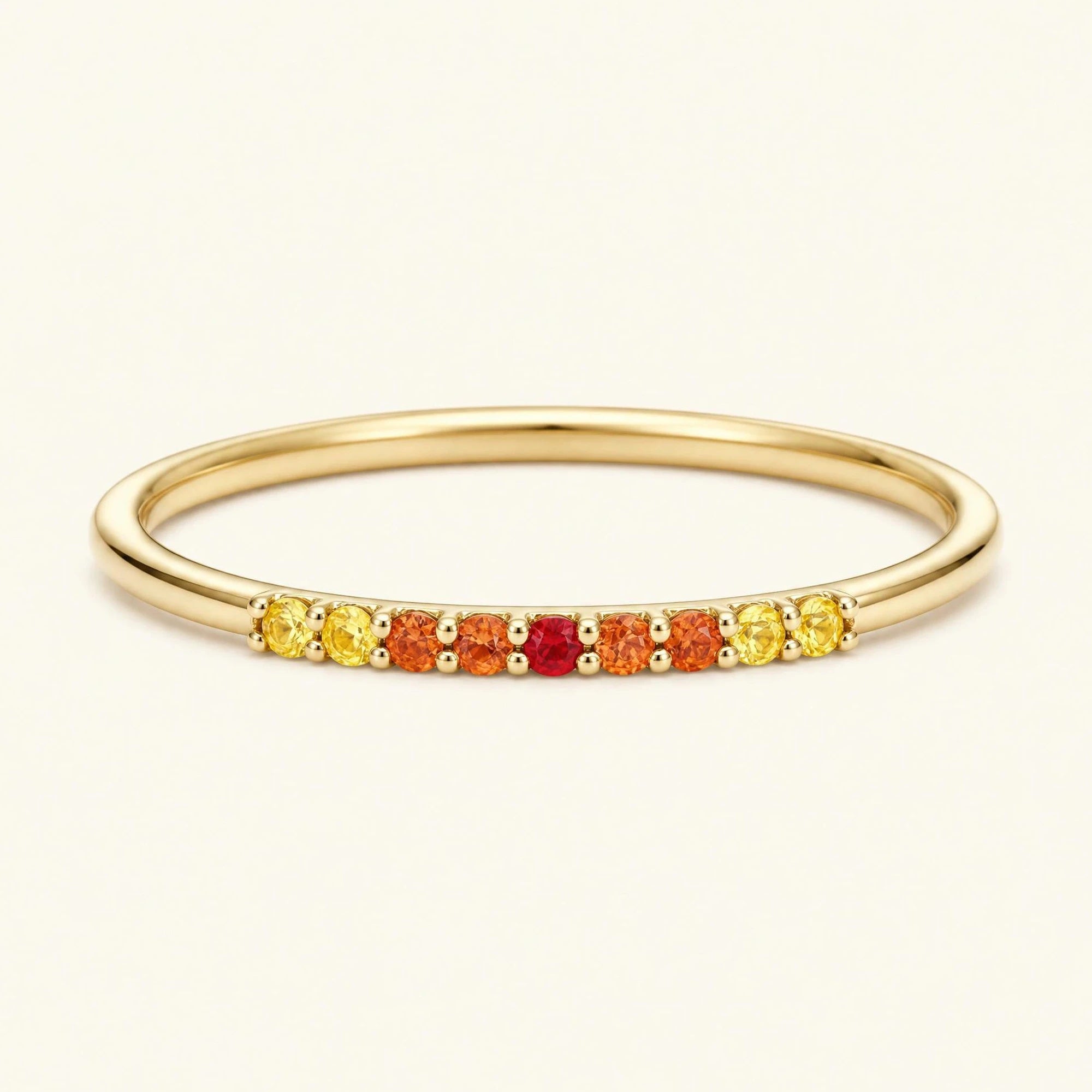 Bague or 18 carats kiran sunset