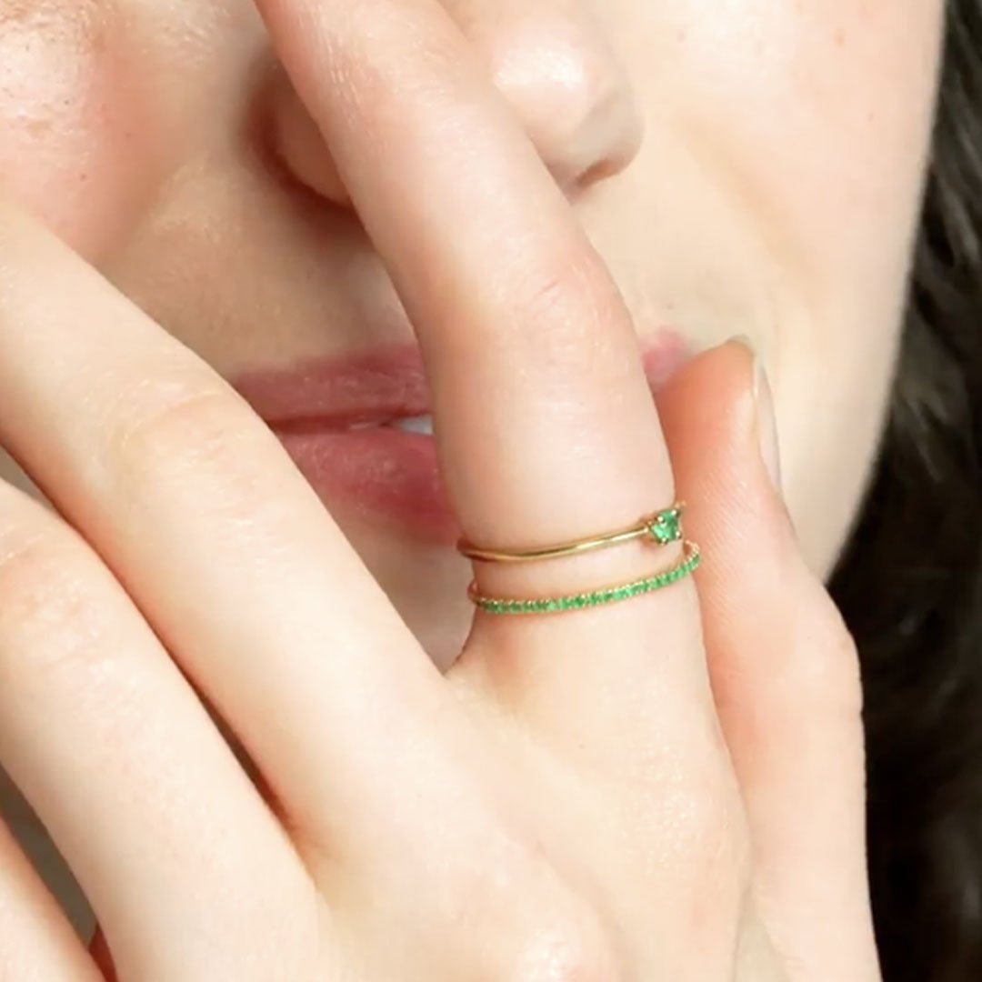 bague eternité emeraude Shadi