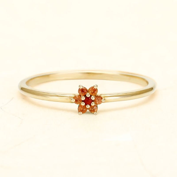 Surya sunset ring 18 carat gold