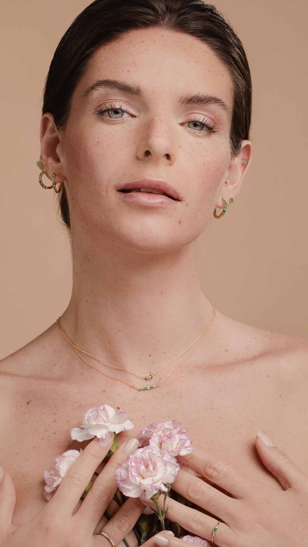 Bijoux vermeil emeraude