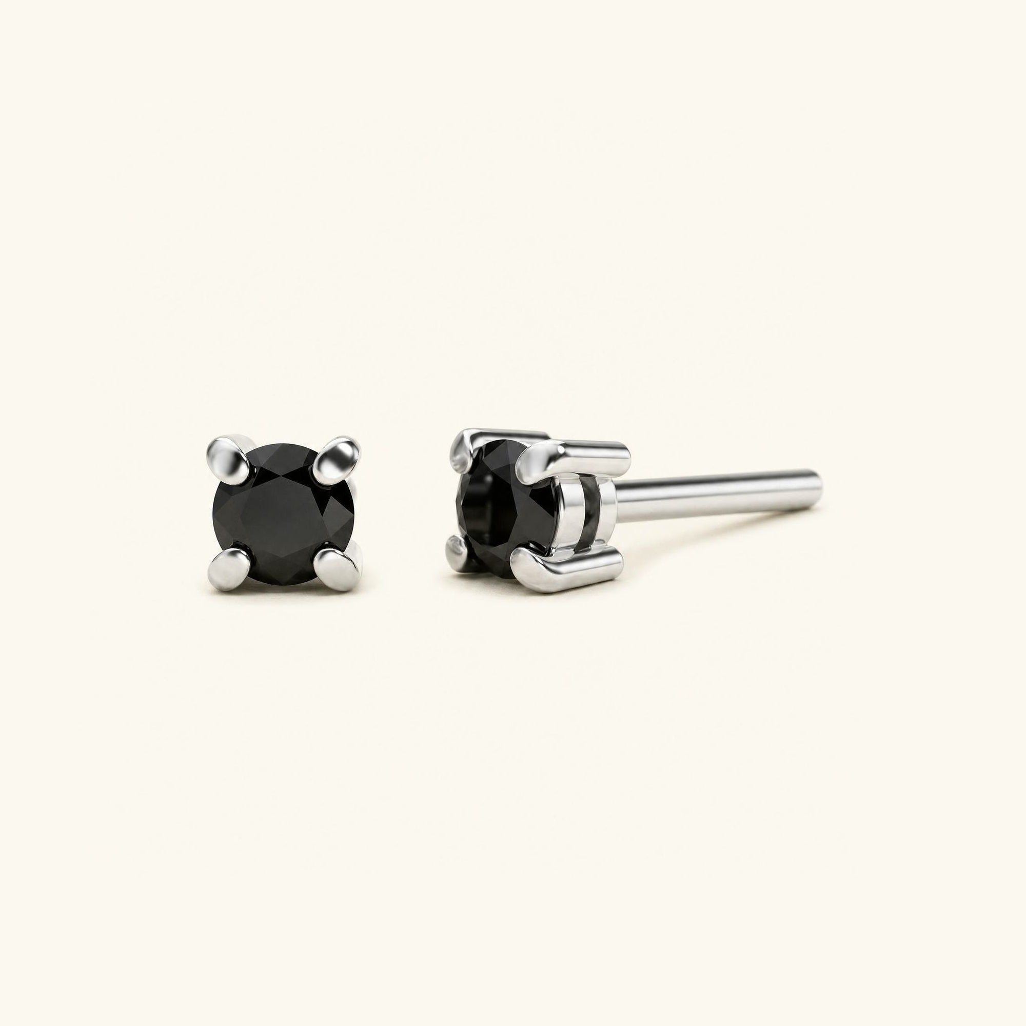 Saral Black Diamond earrings - white gold