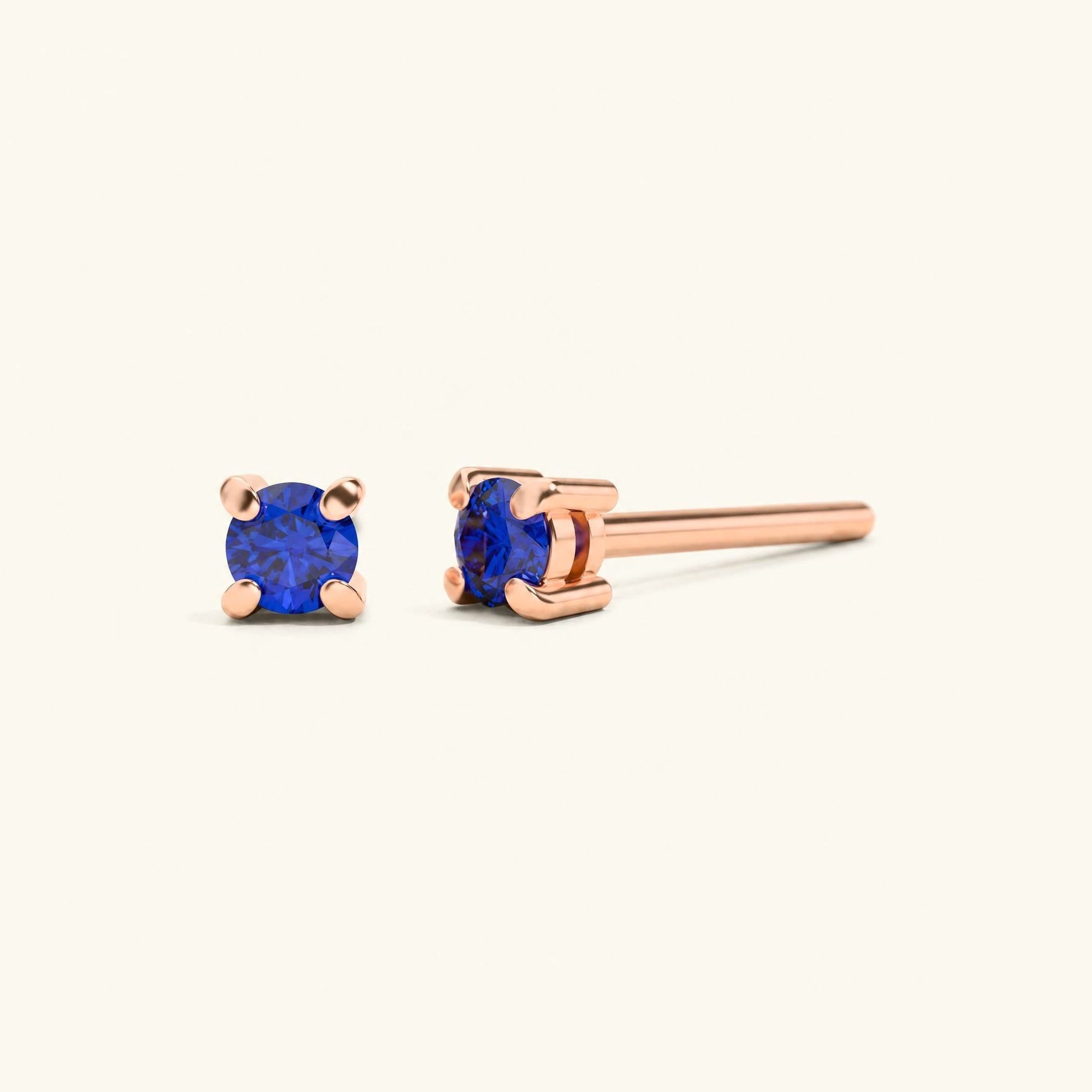 Saral Sapphire earrings - rose gold