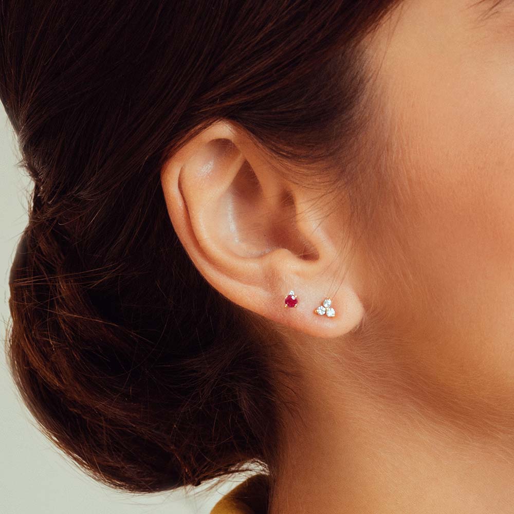 boucles oreilles devi rubis look
