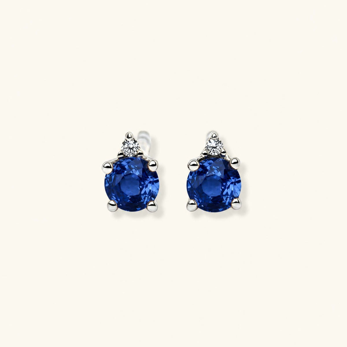 Devi Sapphire Earrings - white gold