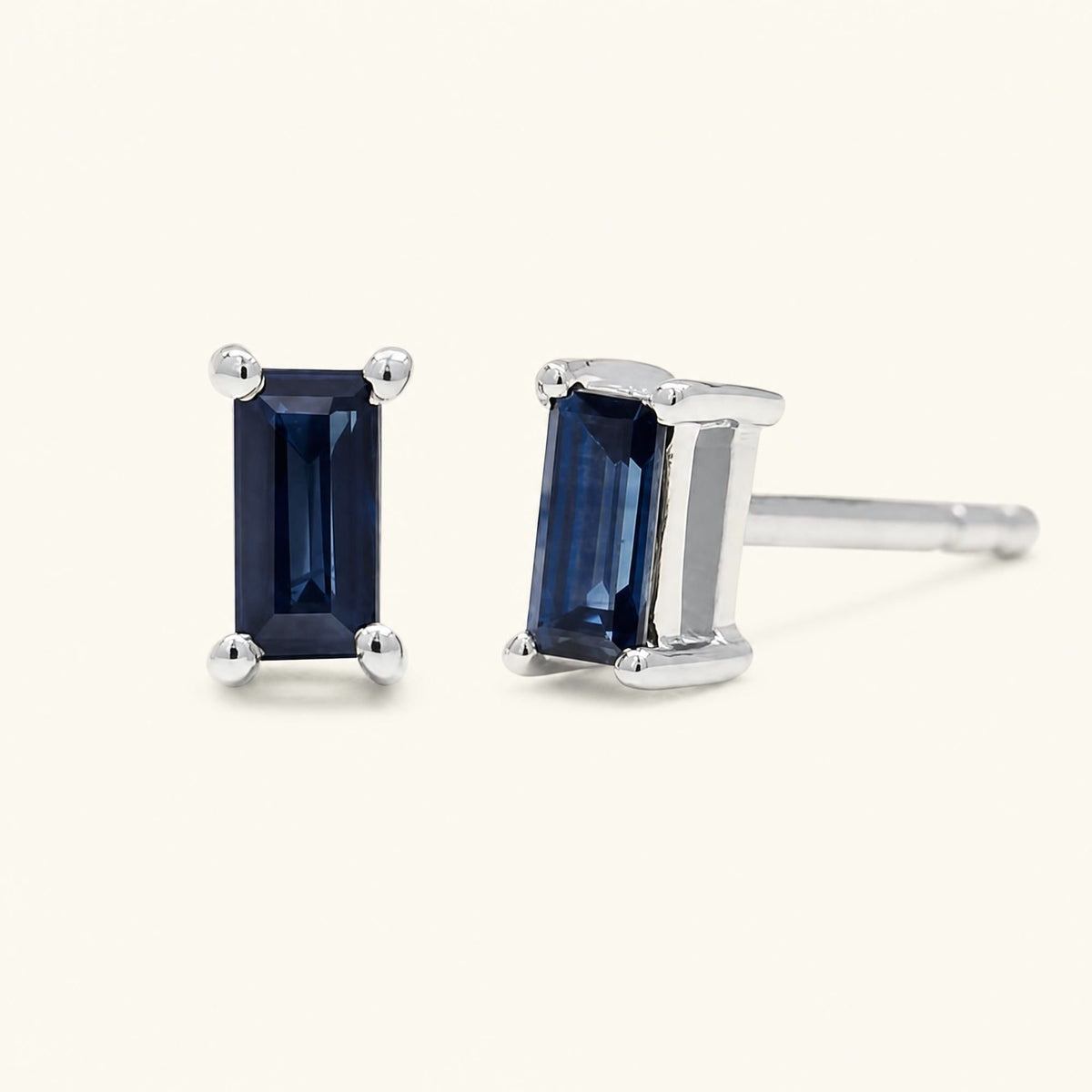 Shanti Sapphire Earrings - white gold