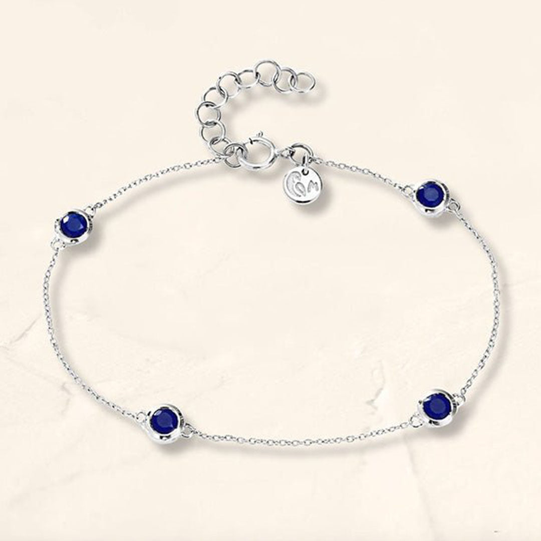 Bracelet Dhanya Saphir en or blanc