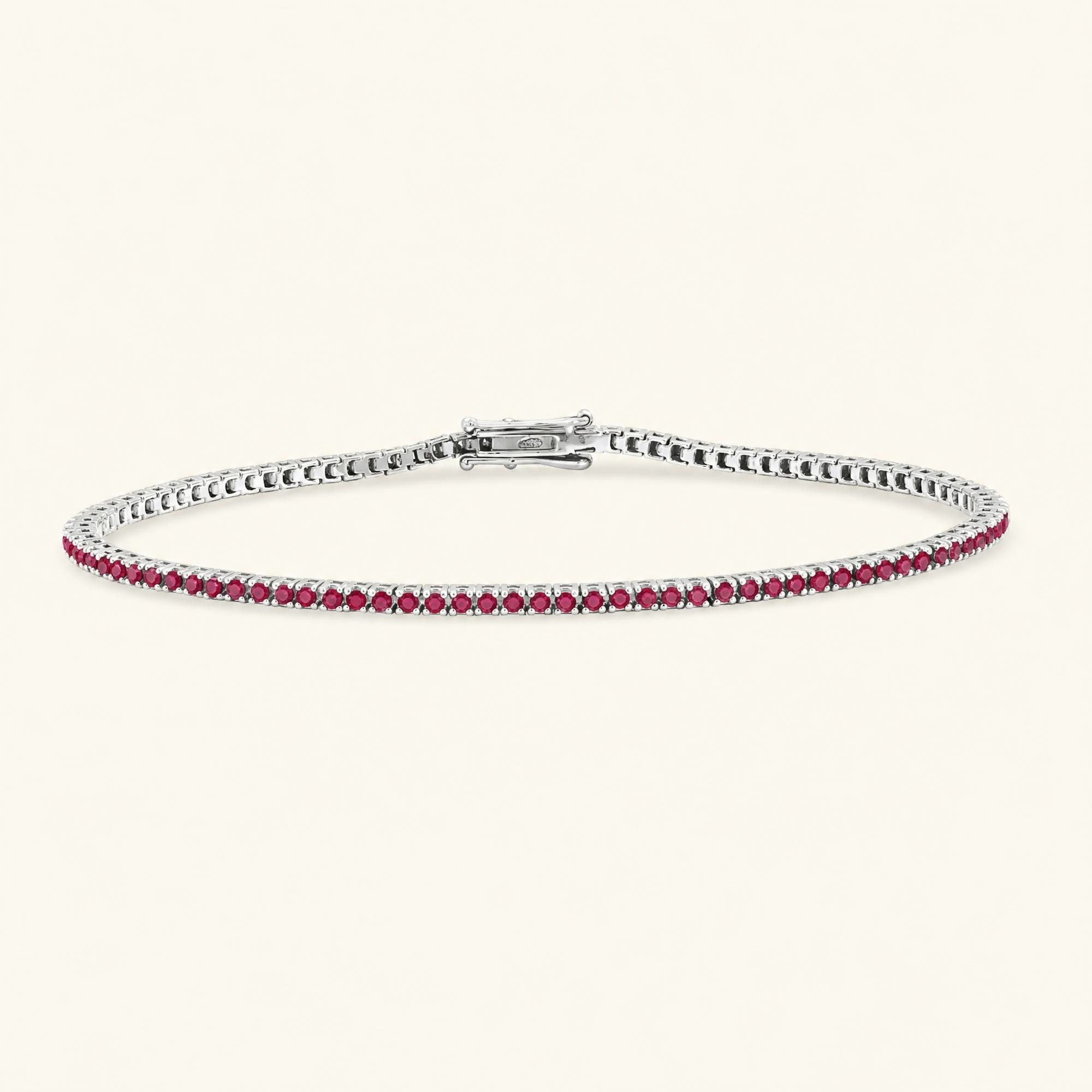 Ganga ruby bracelet white gold