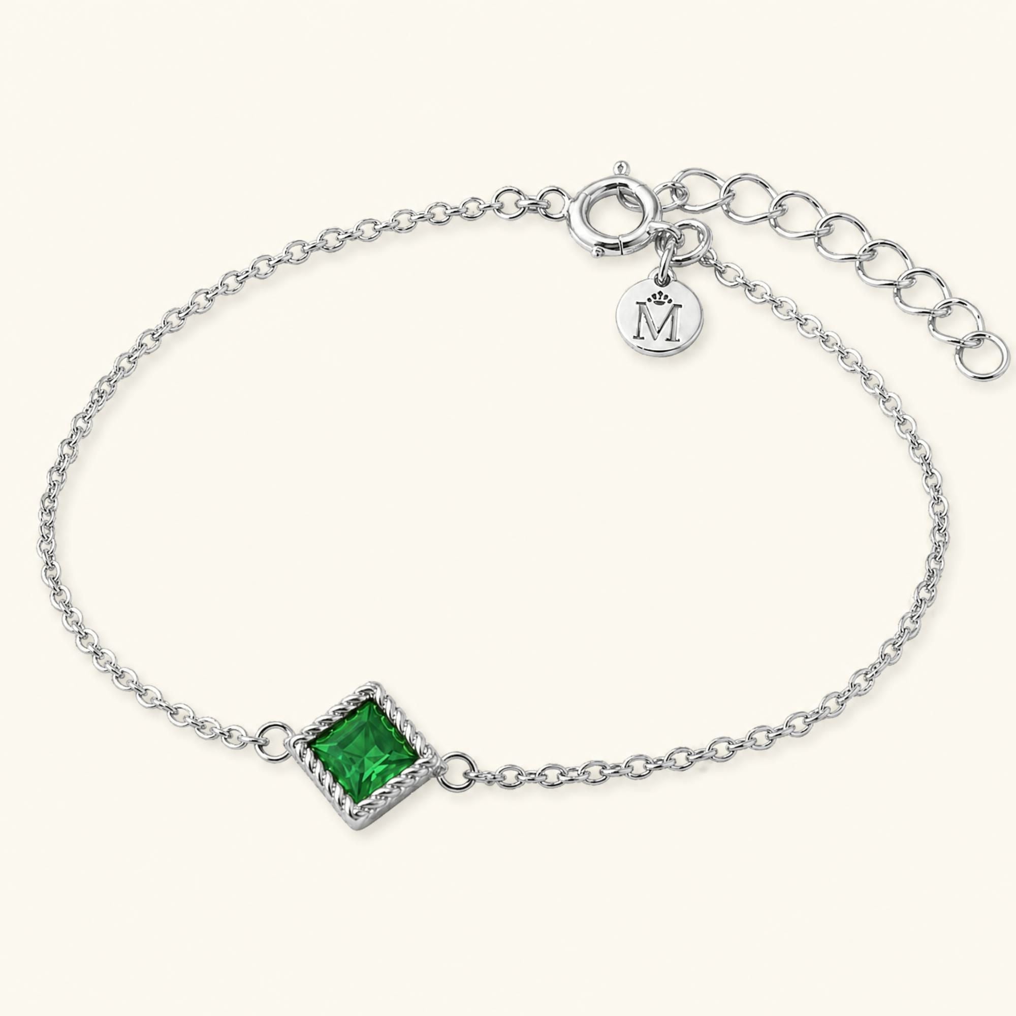 Indrani emerald bracelet in 18K white gold