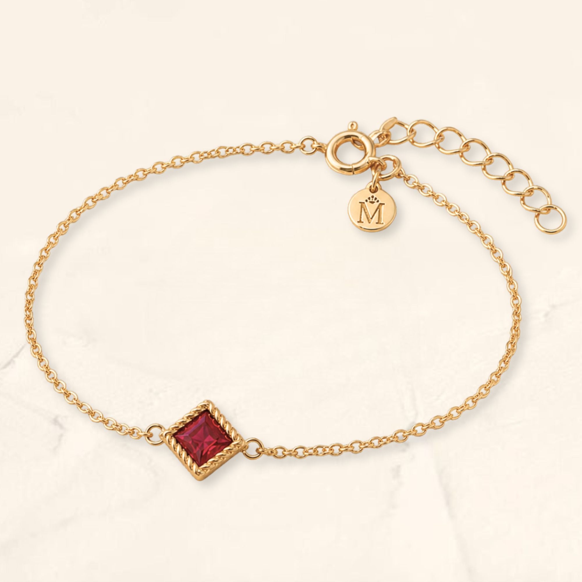 Indrani ruby bracelet in 18kt yellow gold