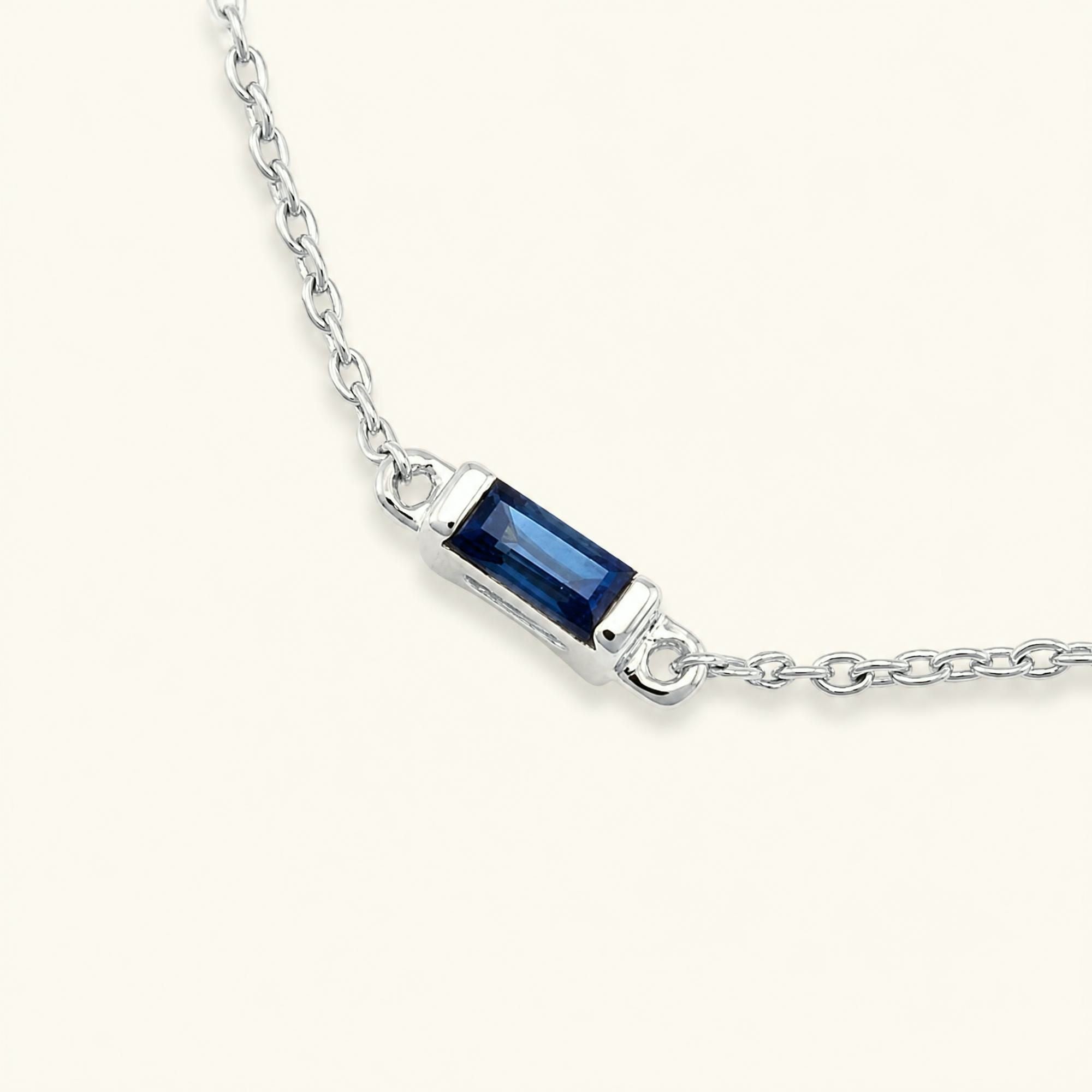 Shanti sapphire bracelet white gold