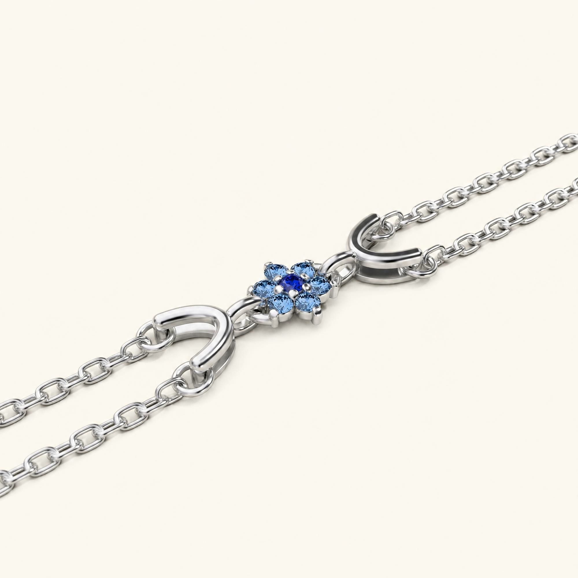 Surya white gold bracelet for women with emerald