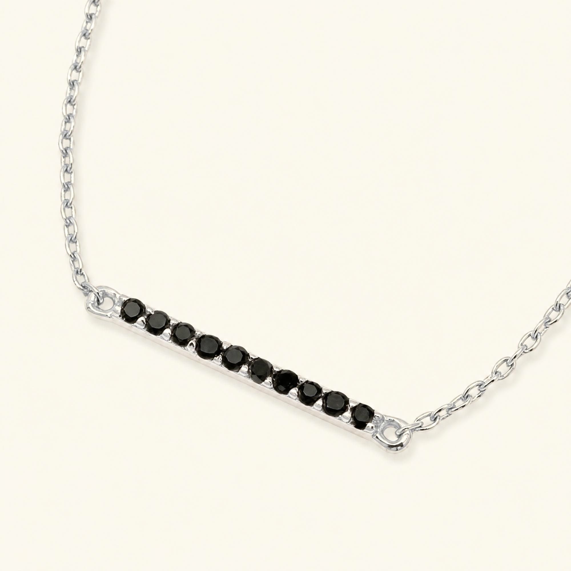 Ujala black diamond bracelet in white gold