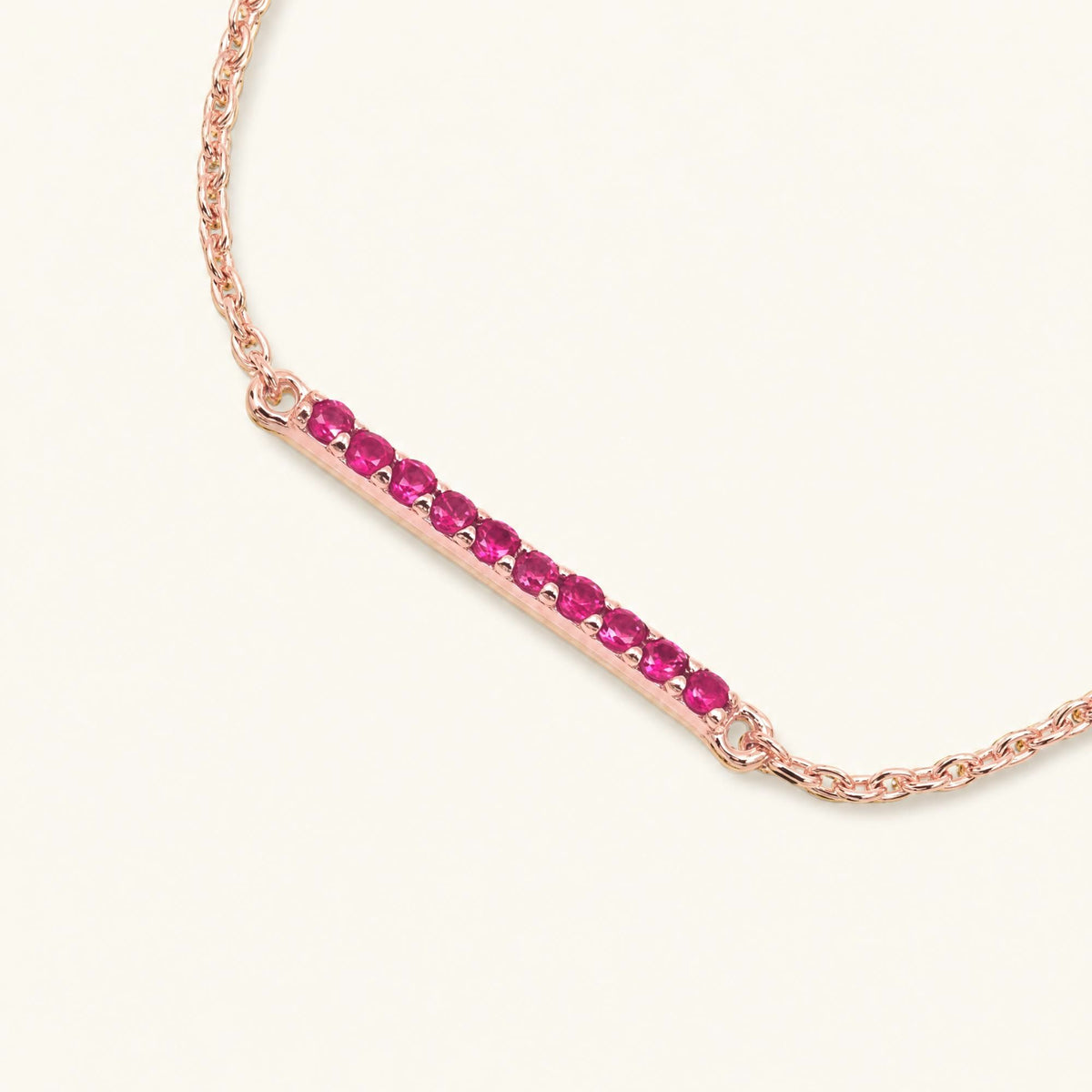 Ujala ruby bracelet in rose gold