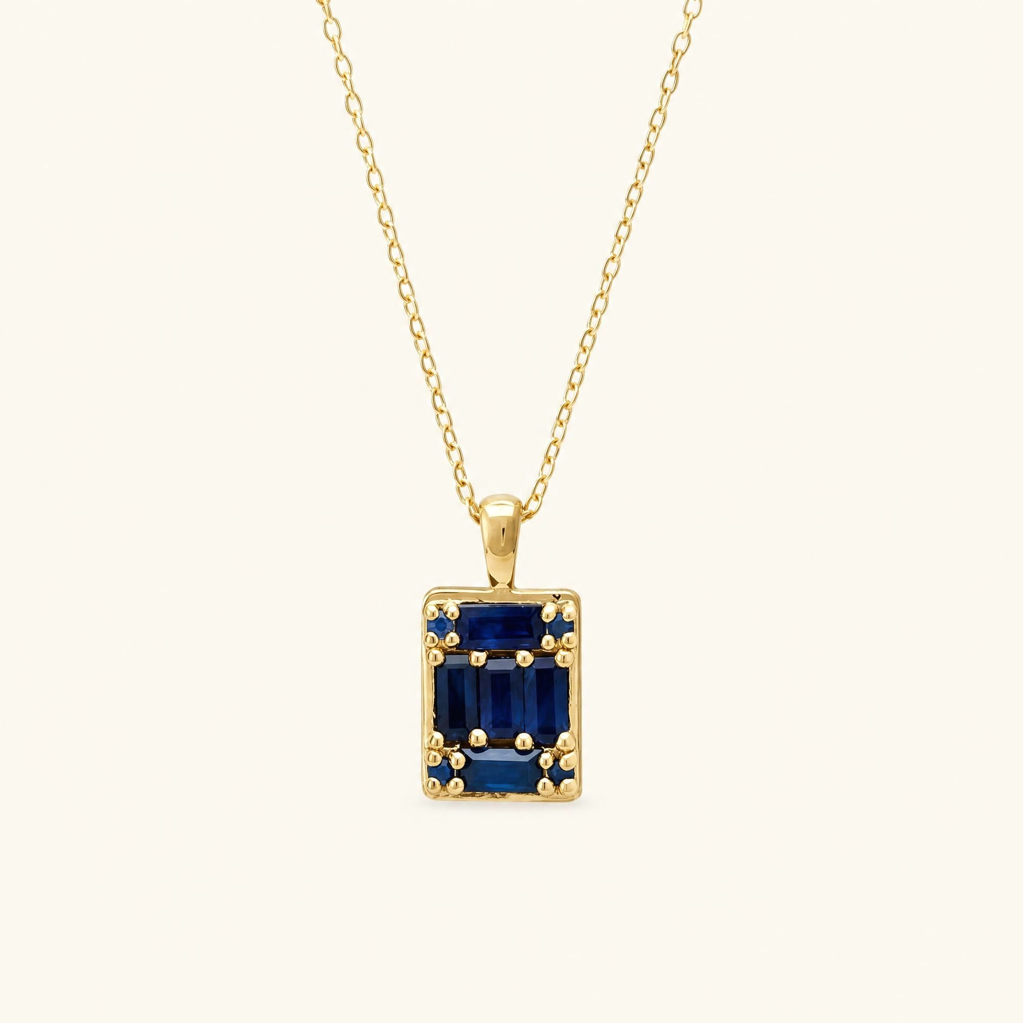 collier Atma saphir