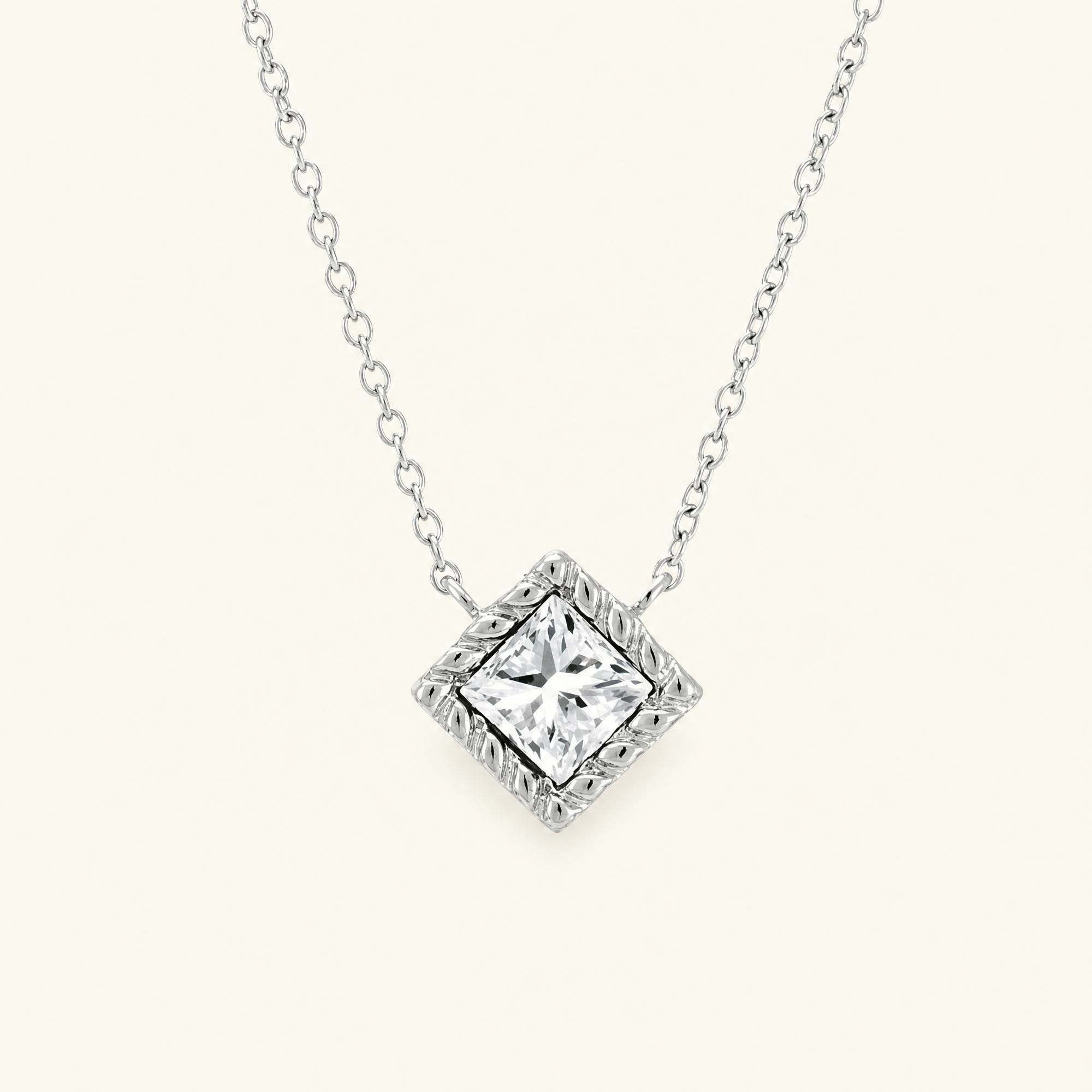 Indrani diamond necklace white gold