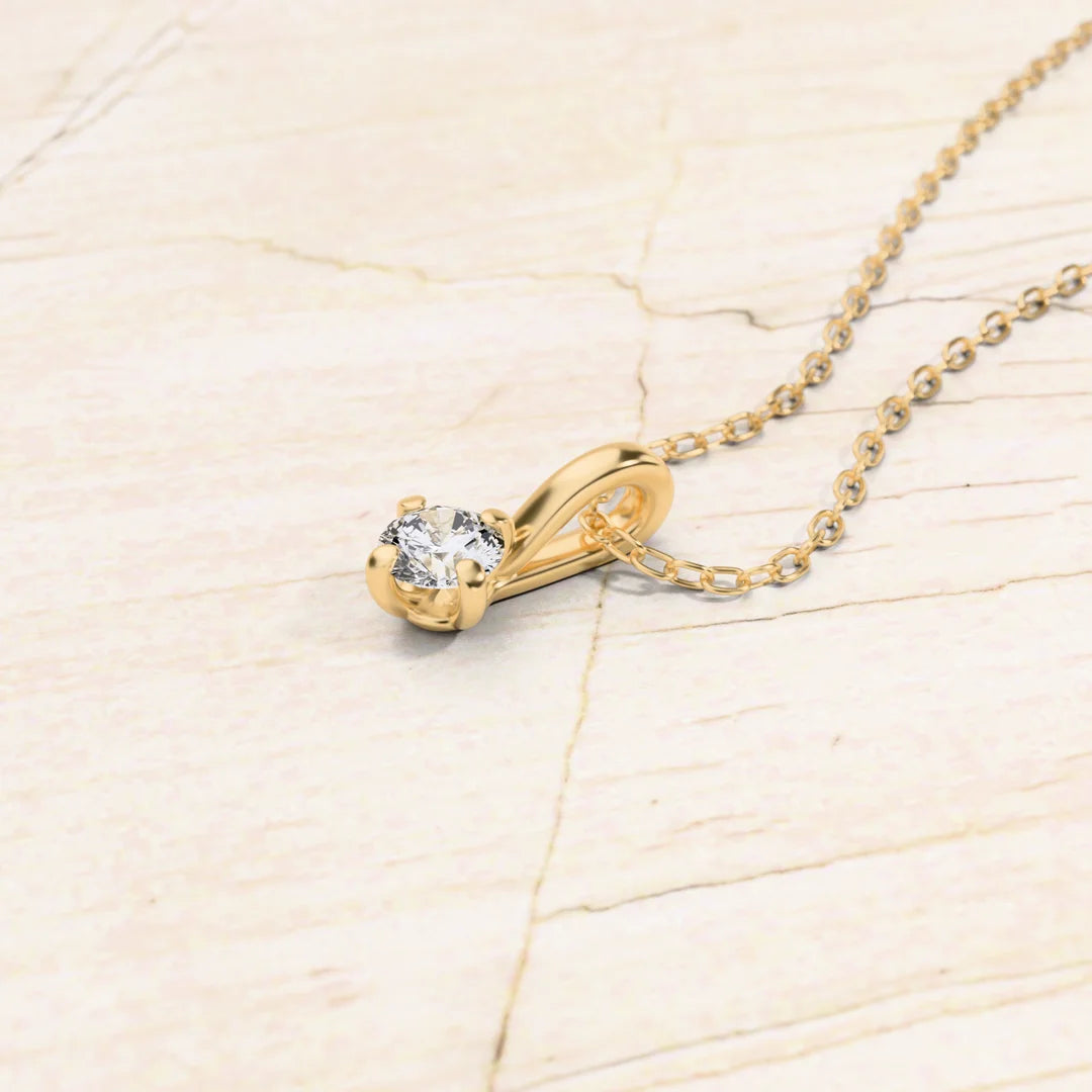 collier diamant solitaire Saral