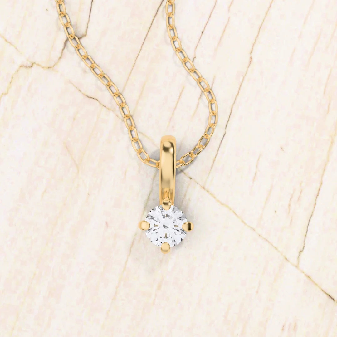 collier diamant en or jaune 18cts