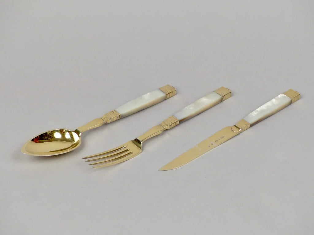 18th-century vermeil silverware inspired by Louis XIV's commissions for Versailles