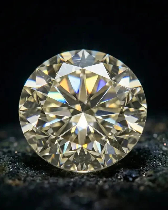 Natural brilliant-cut diamond, play of light symbolising strength and eternity