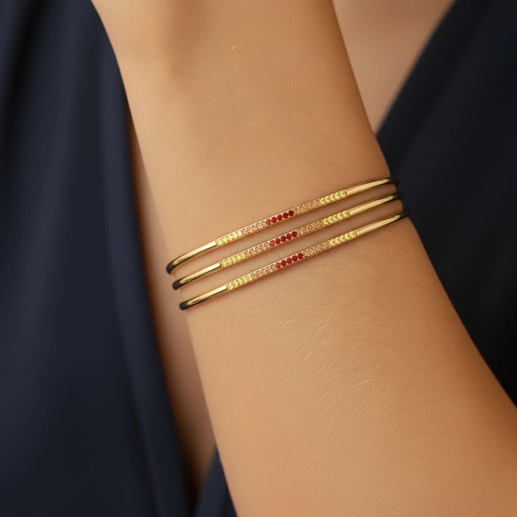 Jonc Tarang Saphir Sunset