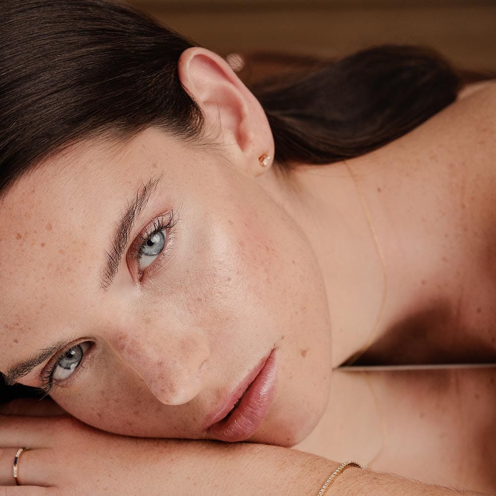 boucles d'oreilles solitaire baguette diamant