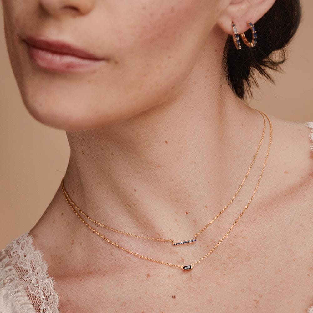 les colliers ujala et shanti saphir combinées